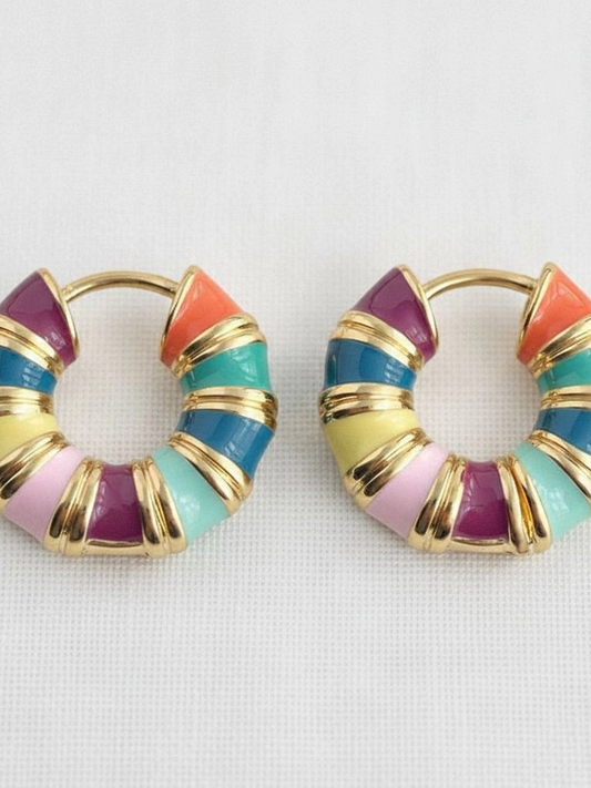 27 Colourful Hoop Earrings
